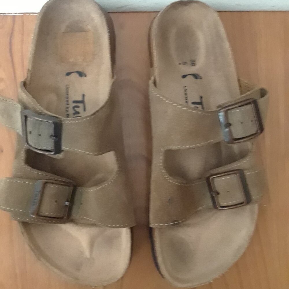 Tula° by Birkenstock Suede Double Strap Sandals